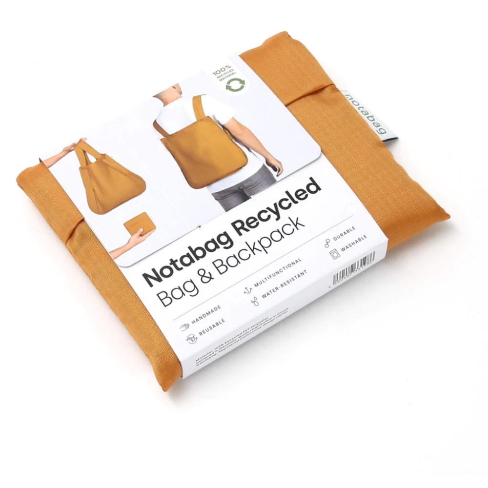 NWT Notabag Backpack & Tote Bag / Recycled (Mustard)